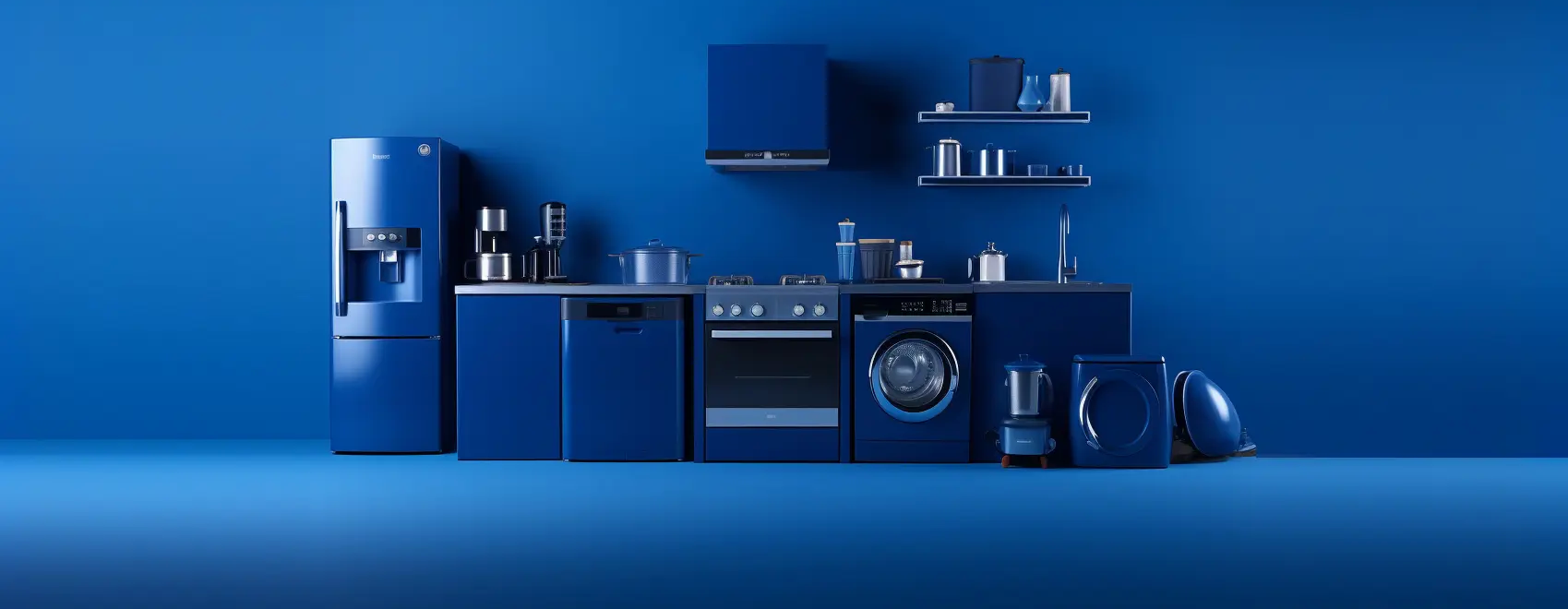 لوازم خانگی با بک گراند آبی لوازم خانگی با بک گراند آبی