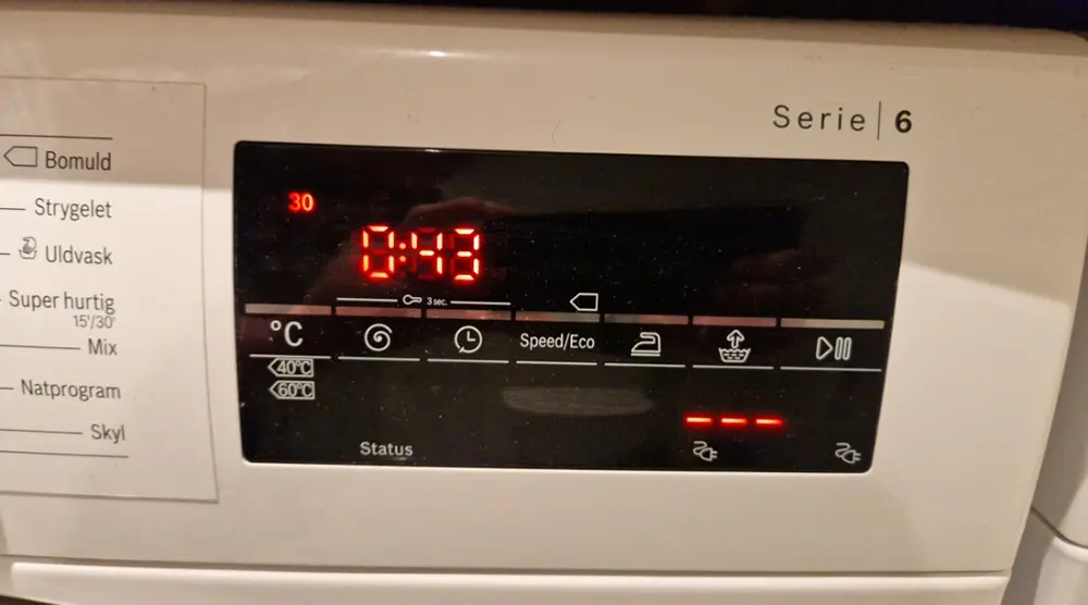 ویژگی های ارائه شده در ماشین لباسشویی بوش