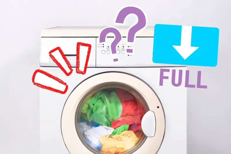 آیا ماشین لباسشویی بیش از حد پر شده است؟