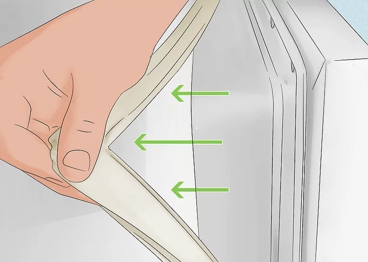 واشر را از در بیرون بکشید.