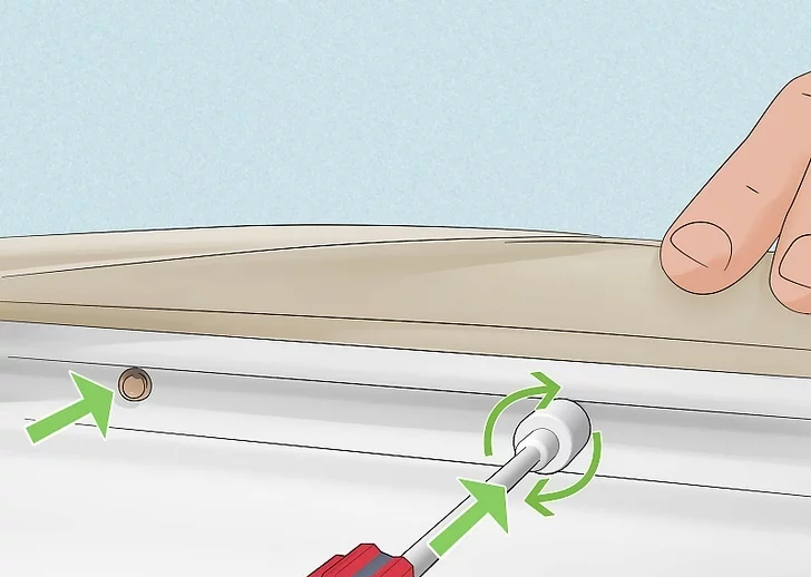 اگر یخچال شما نگهدارنده فلزی دارد، آن را دوباره به داخل پیچ کنید.