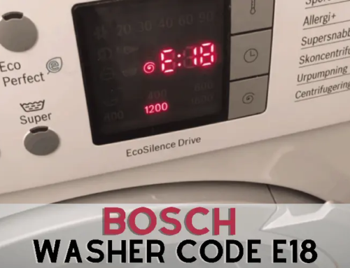 خطای E18 ماشین لباسشویی بوش و نحوه رفع آن